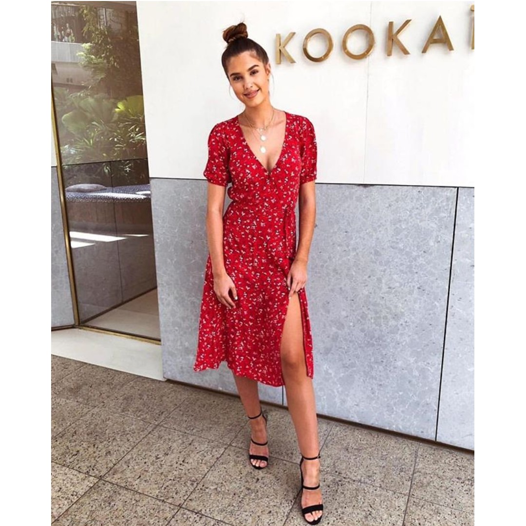 Kookai shop wrap dress