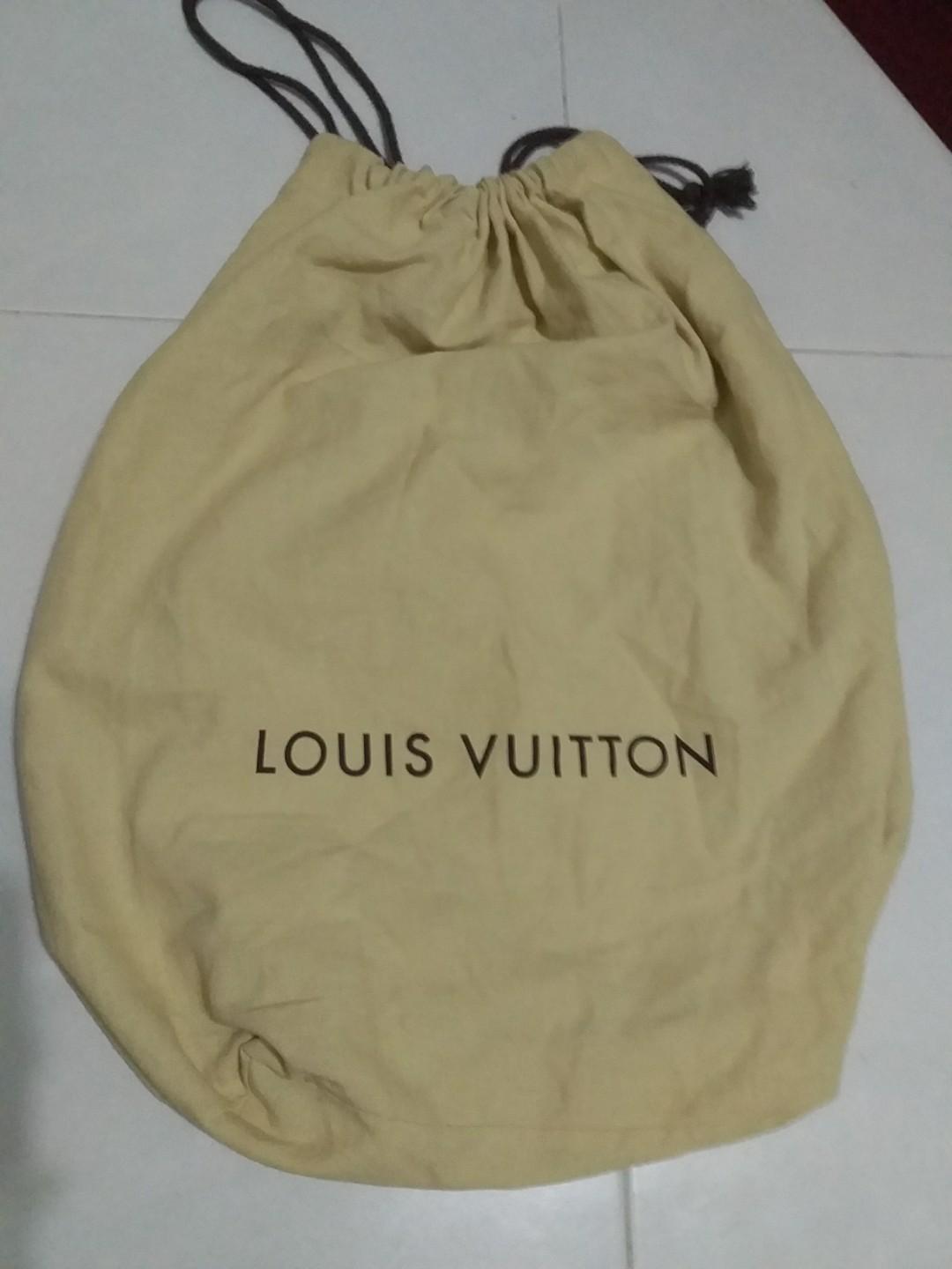 Louis Vuitton, Bags, Louis Vuitton Lv Drawstring Large Dust Bag M