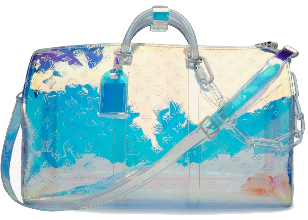 Louis Vuitton x Virgil Abloh Holographic Keepall Bag Duffell Prism