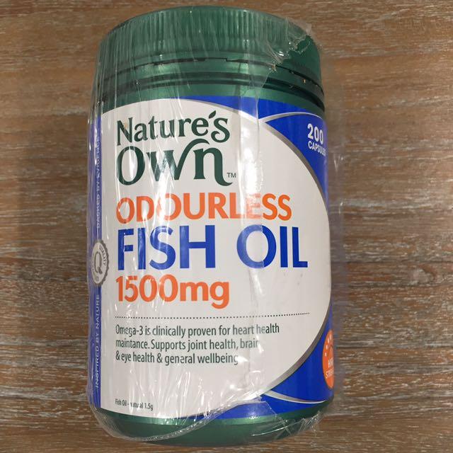 Odorless Fish Oil 1500mg, Beauty & Personal Care, Hands & Nails on