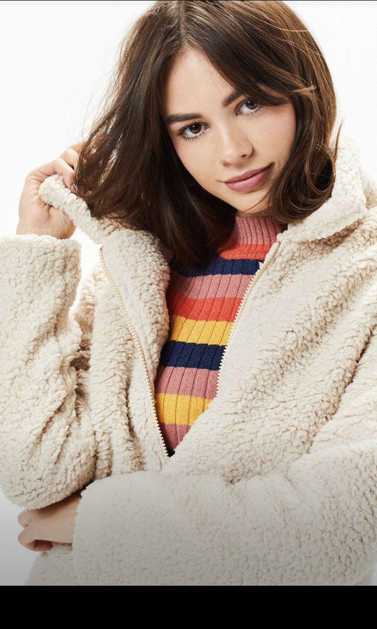 PacSun LA Hearts Teddy Jacket
