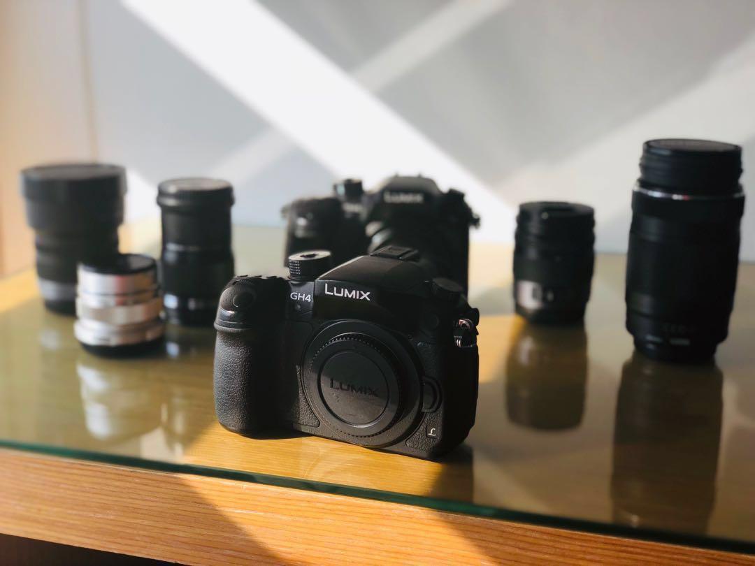 Panasonic GH4 with full range lenses, Photography, Cameras on Carousell