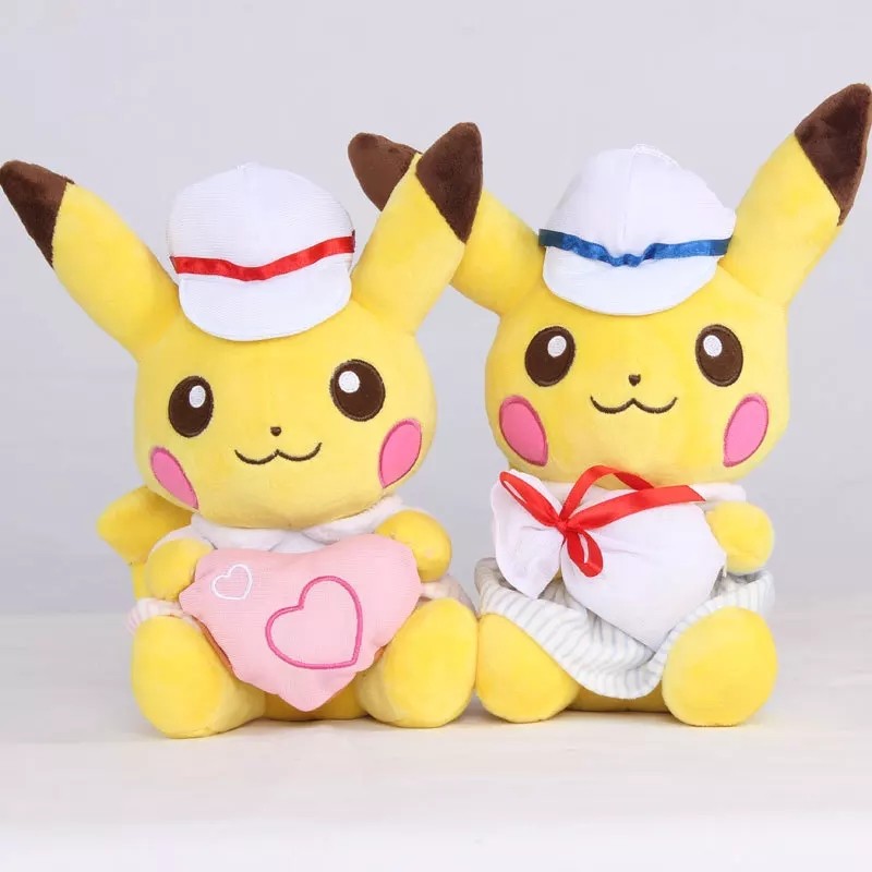pikachu couple plush
