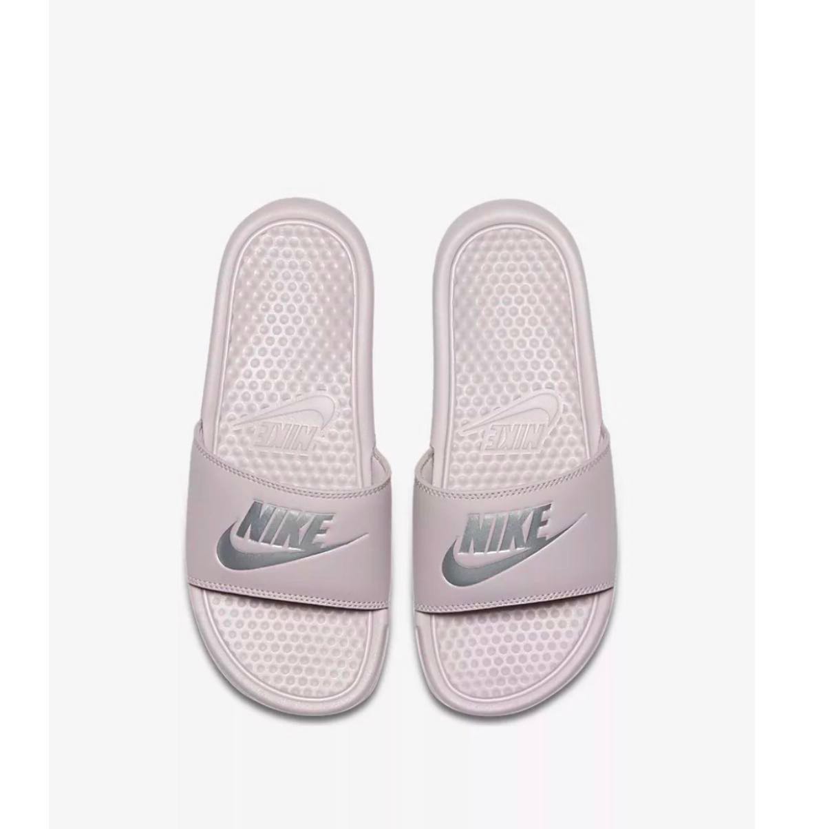 Pink Nike Slippers, Women's Fashion 