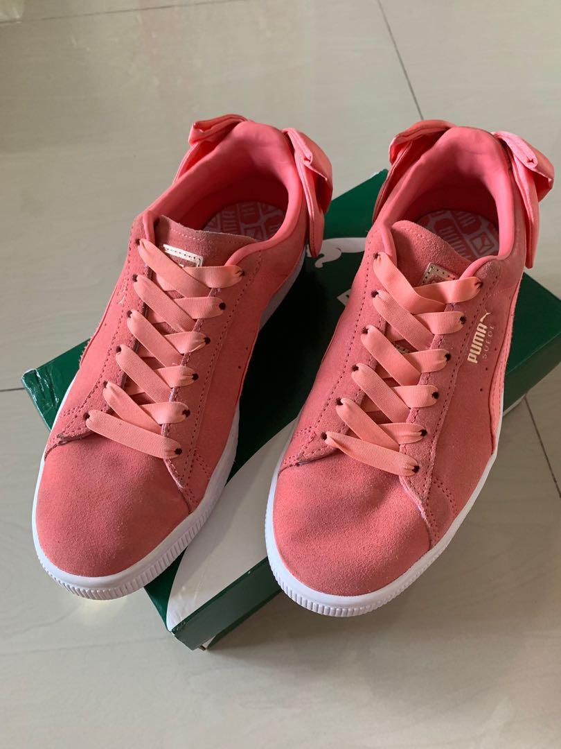 Puma Suede Bow sneakers (Pink) size uk 