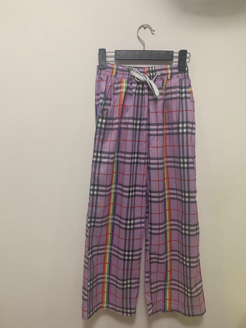 rainbow checkered pants