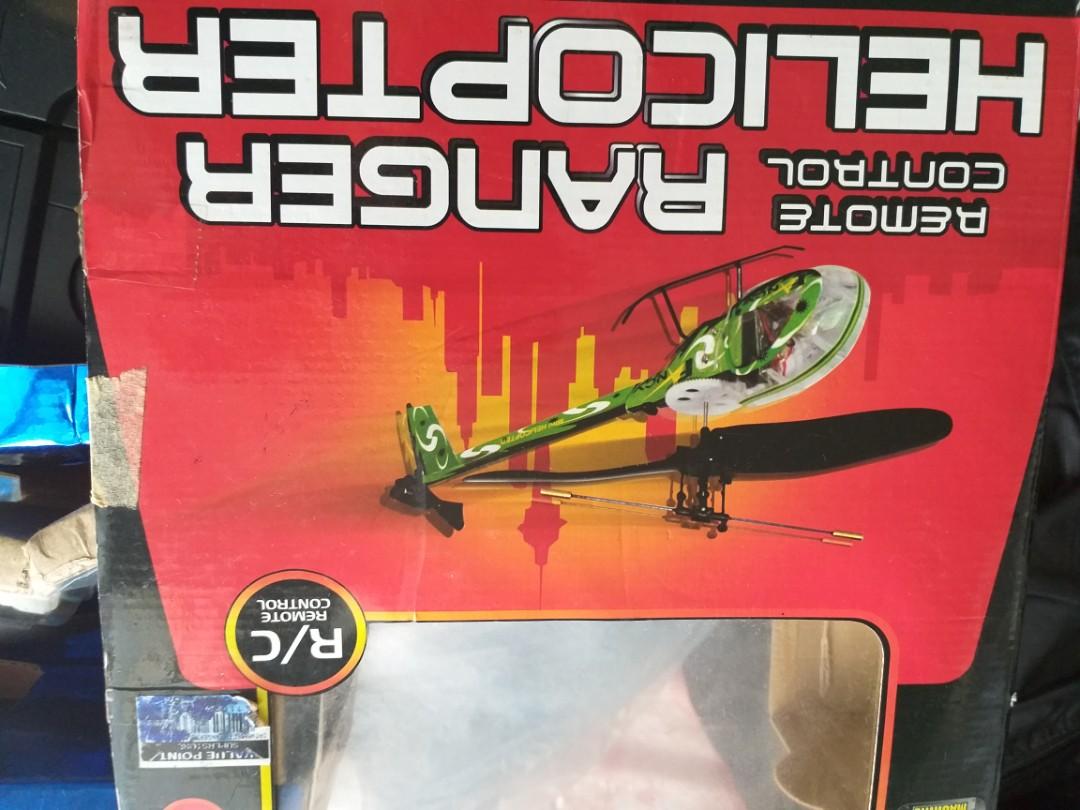RC Ranger Helicopter (Category: Remote Control Toys) located in Cavite. Submitted by indigence (Listing ID 220826842, Image 3). Description: Rc helicopter For checking of buyer if it is still working Reserve for 3 days after acceptance of offer made at your own risk.