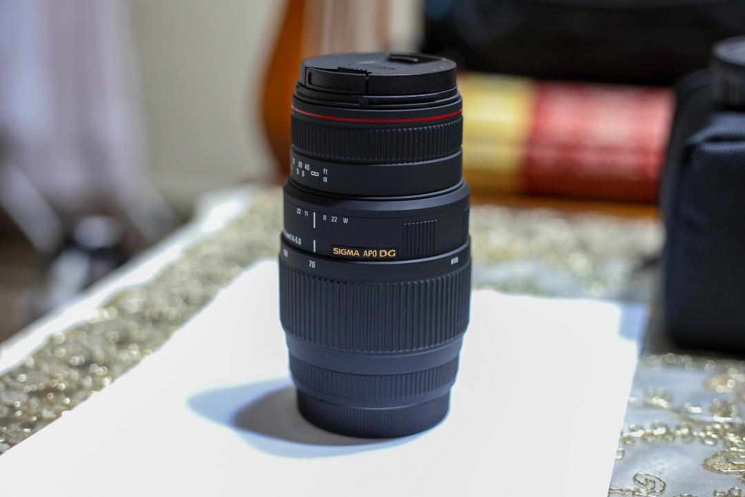 Sigma 70 300mm F4 5 6 Apo Dg Macro For Canon Photography Lenses On Carousell