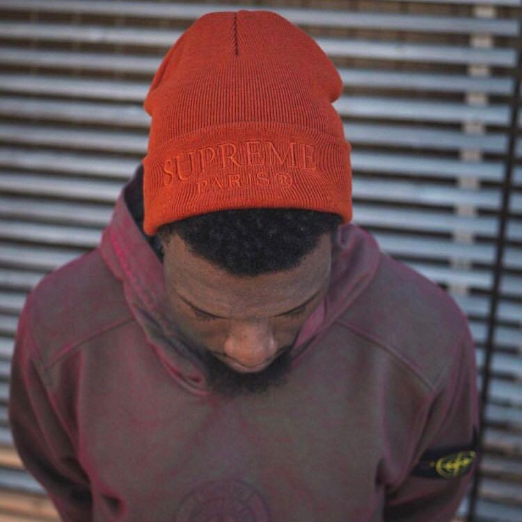 supreme tonal logo beanie