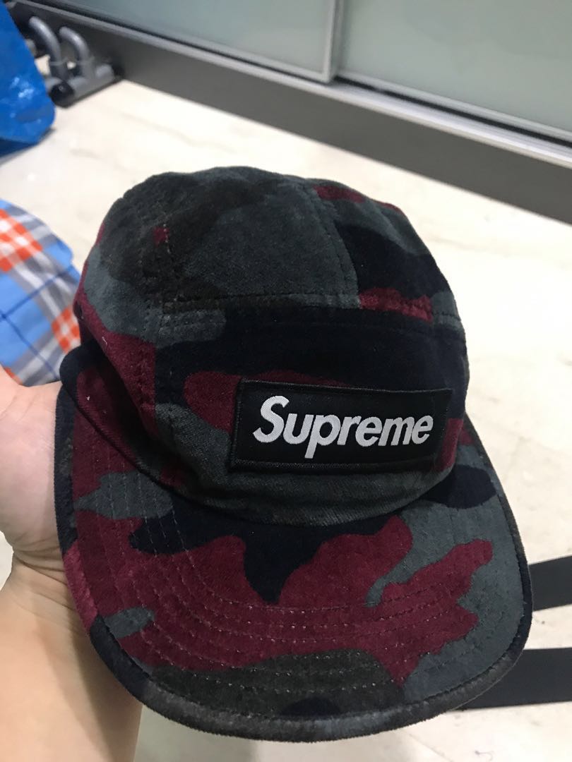 supreme velvet hat