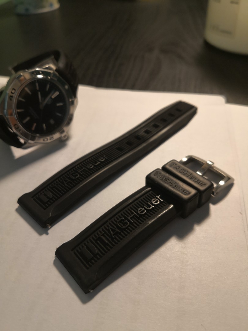 TAG Heuer F1 Rubber Band 20mm, Men's Fashion, Watches & Accessories