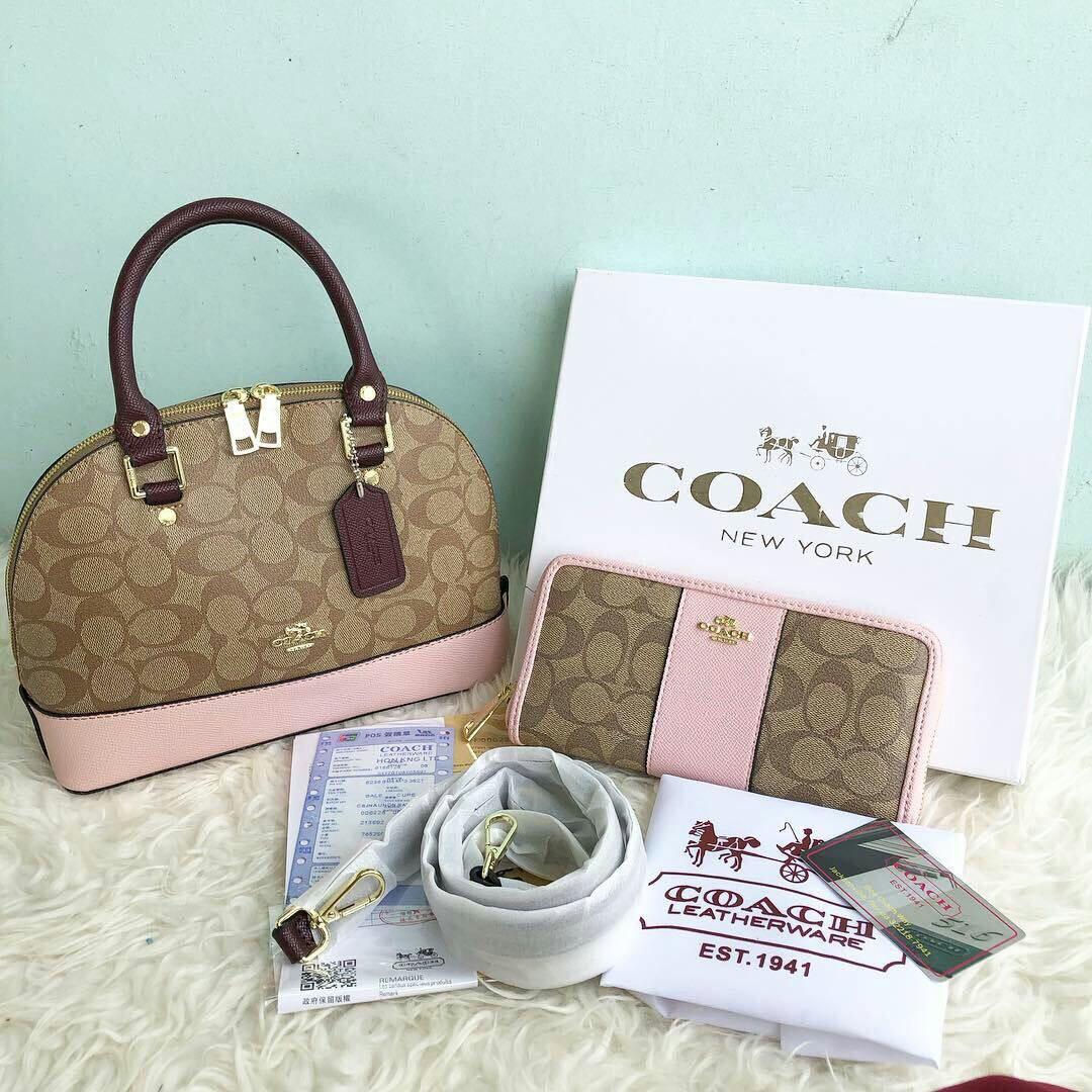 Coach Alma warna coklat Original jual Rugi