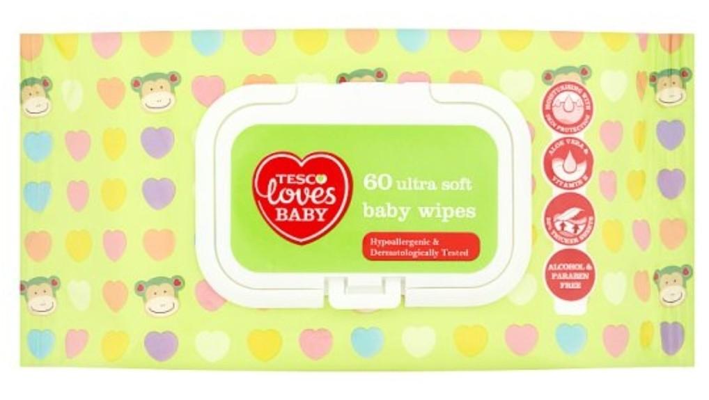 Tesco Fred Flo baby wipes