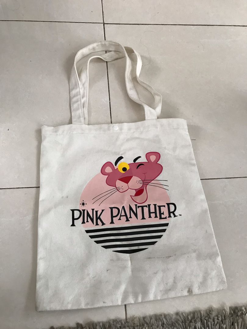 pink panther tote bag miniso