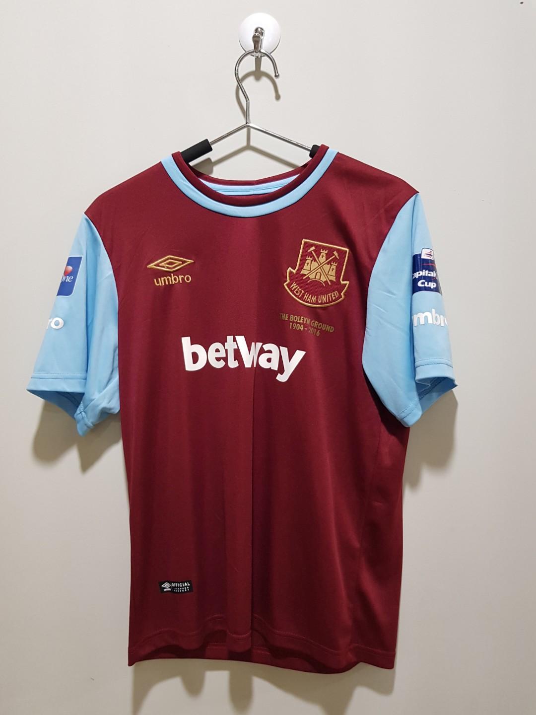 West Ham United Home Jersey 2015 2016 Olah Raga Baju Olahraga Di Carousell