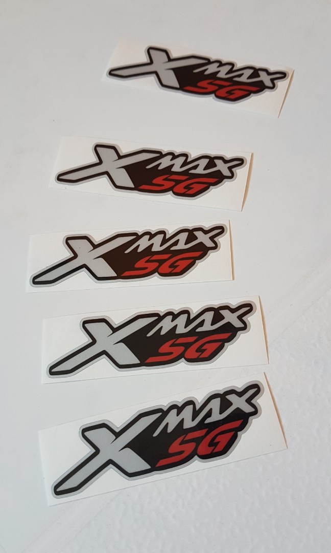 Xmax SG Version 1 Waterproof Reflective Sticker, Motorcycles
