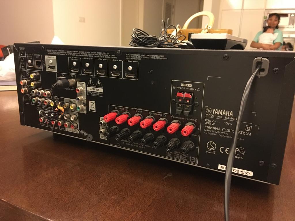 Yamaha home theatre amplifier, model RX V675, Audio, Soundbars