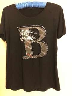 Authentic Burberry London shirt with crystals