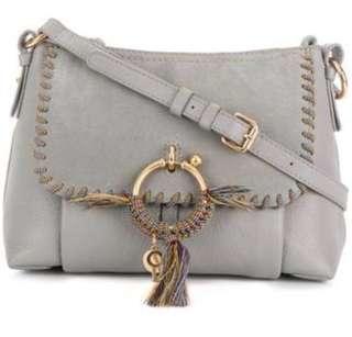 See by Chloe Small Joan in Grey with Rope Whipstitch
