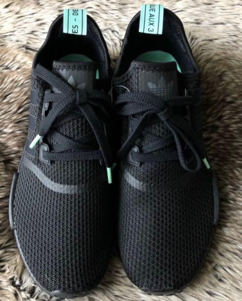 black and mint nmd