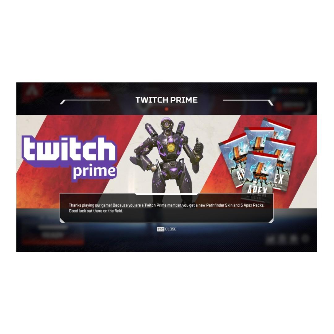 Claim your APEX Legends Omega Point Pathfinder Skin + 5 Apex Packs using Twitch  Prime & PayMaya –