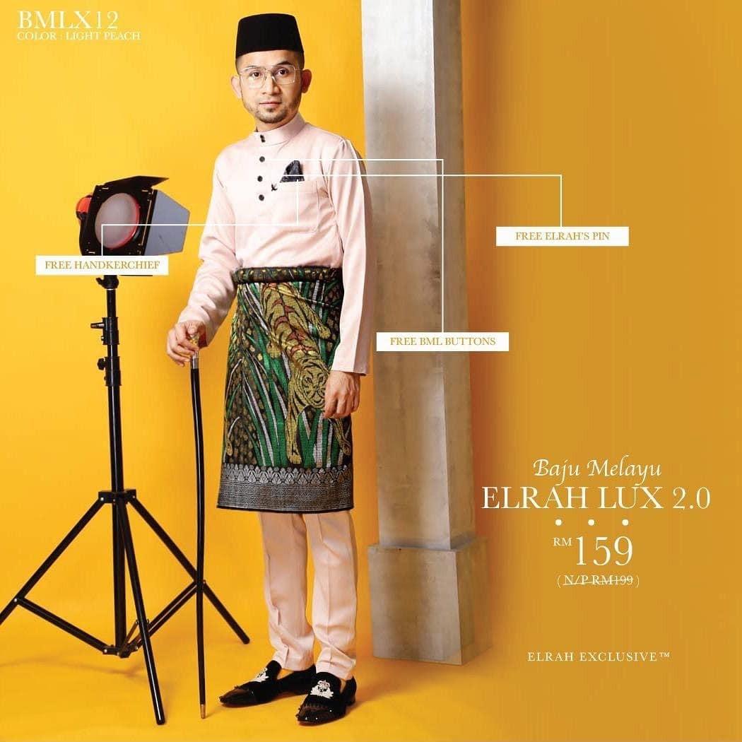 Baju Melayu Elrah Lux 2 0 Baju Melayu Slim Fit Men S Fashion Men S Clothes Tops On Carousell
