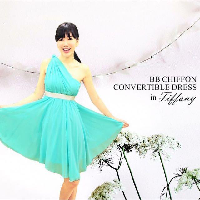 Chiffon convertible top dress