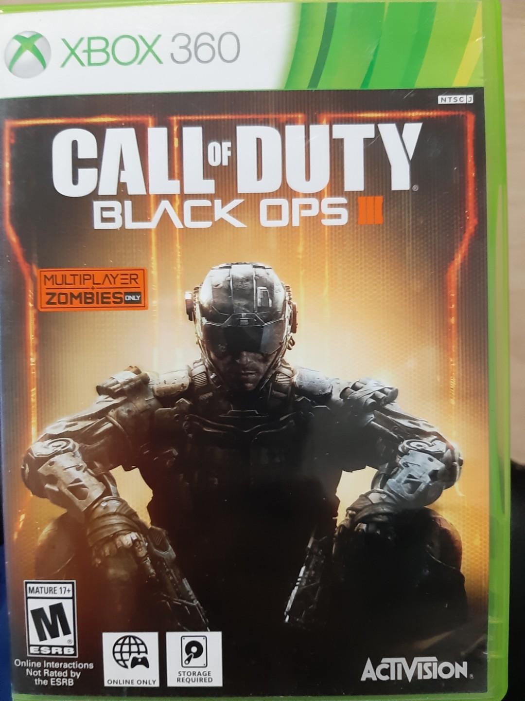 Call Of Duty Black Ops 3 Xbox 360 Toys Games Video Gaming Video Games On Carousell