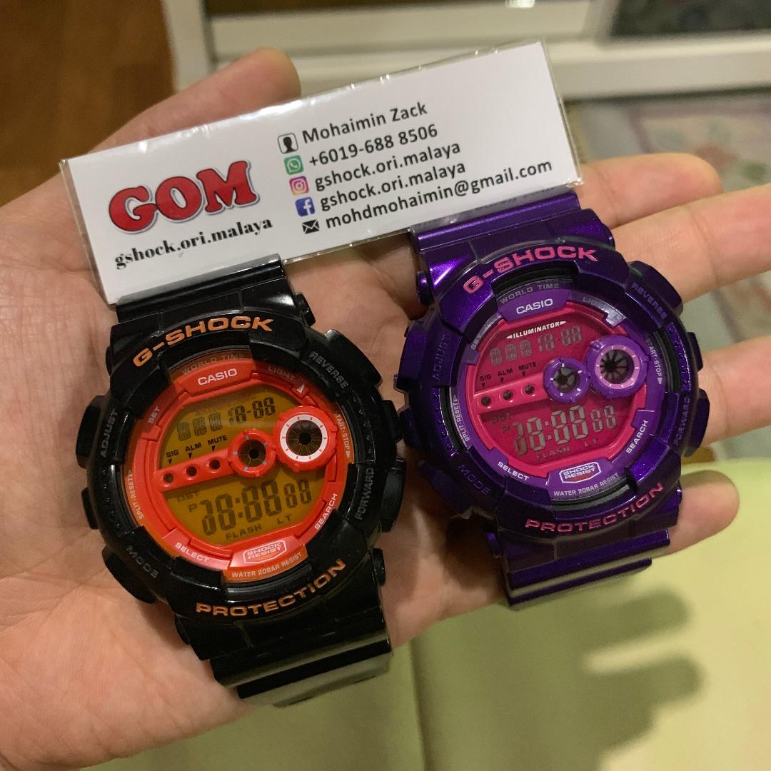G shock on sale gd 100 purple