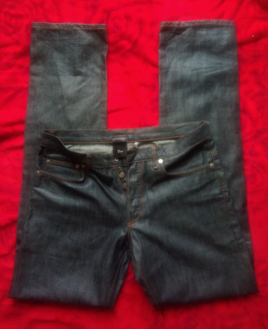 dior waxed denim
