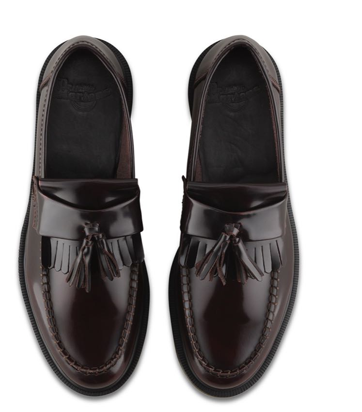 dr martens adrian cherry red