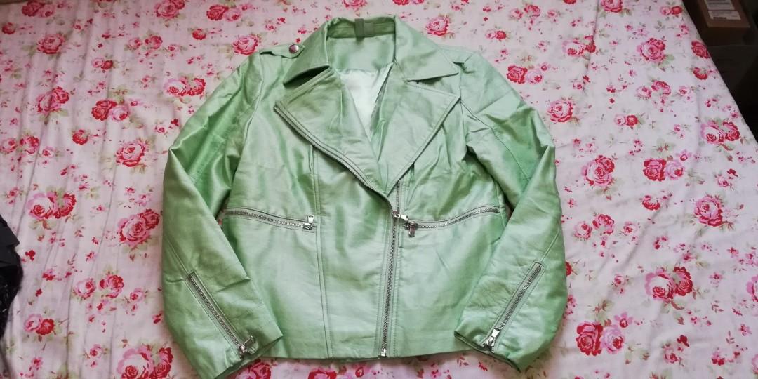 Forever 21 Mint Green Leather Jacket On Carou