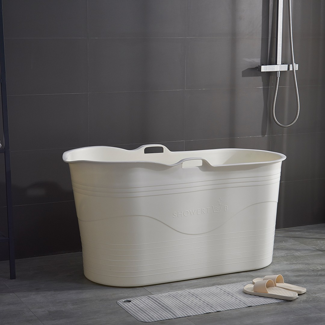 HDB Portable Bathtub Soaking Bathtub Portable Plastic Bathtub Small Tub