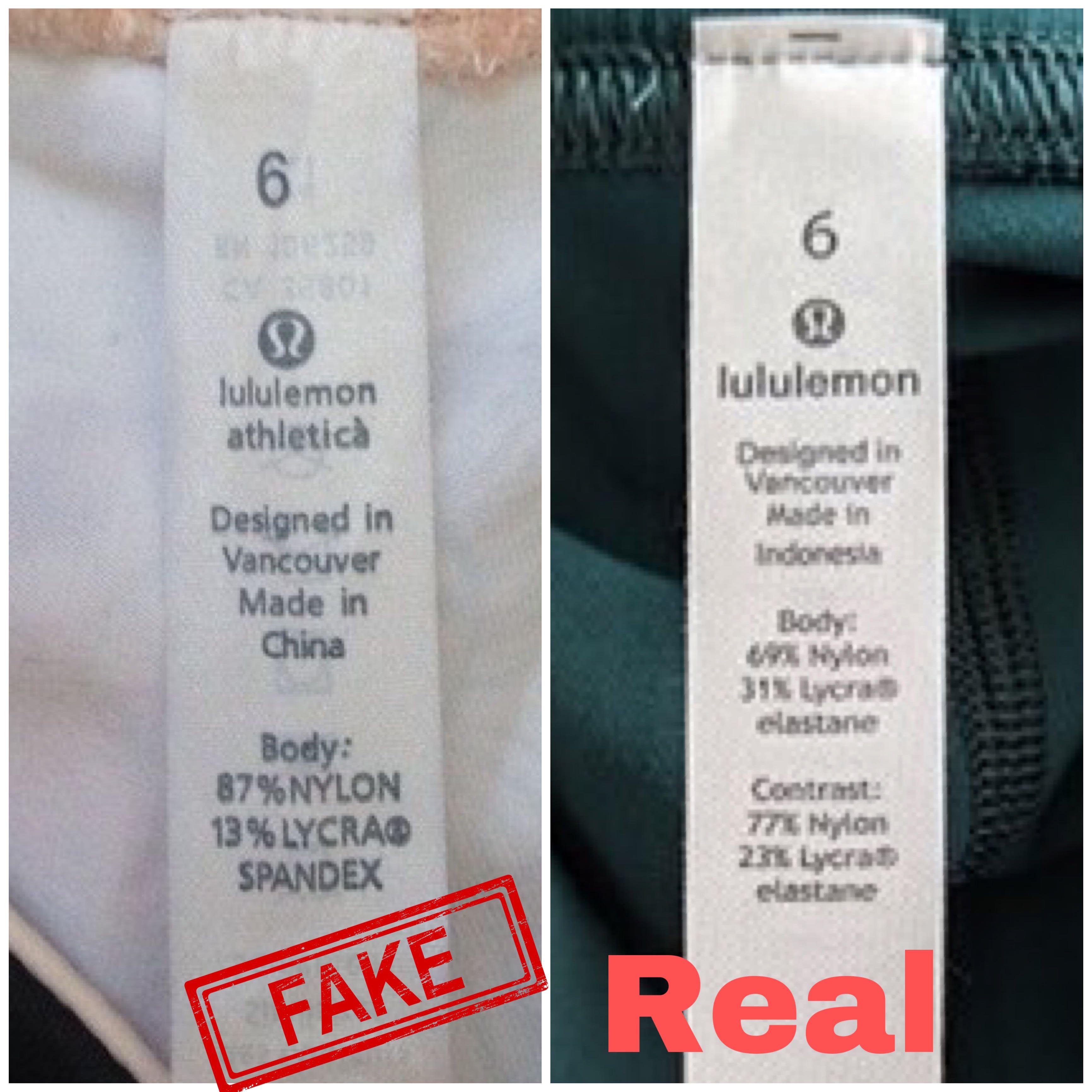How to spot fake Lululemon tights, Men's Fashion, Activewear on Carousell