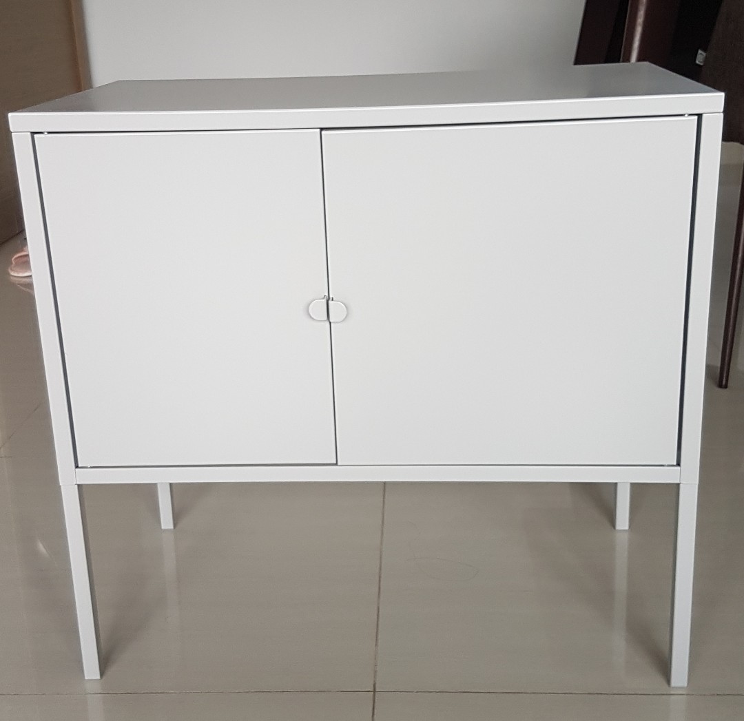 Ikea Metal Cabinet Lixhult Furniture Shelves Drawers On Carousell