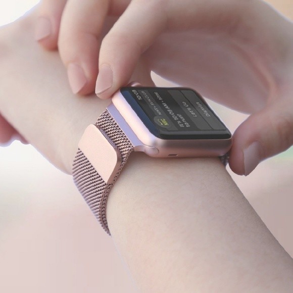 apple watch pink and gold