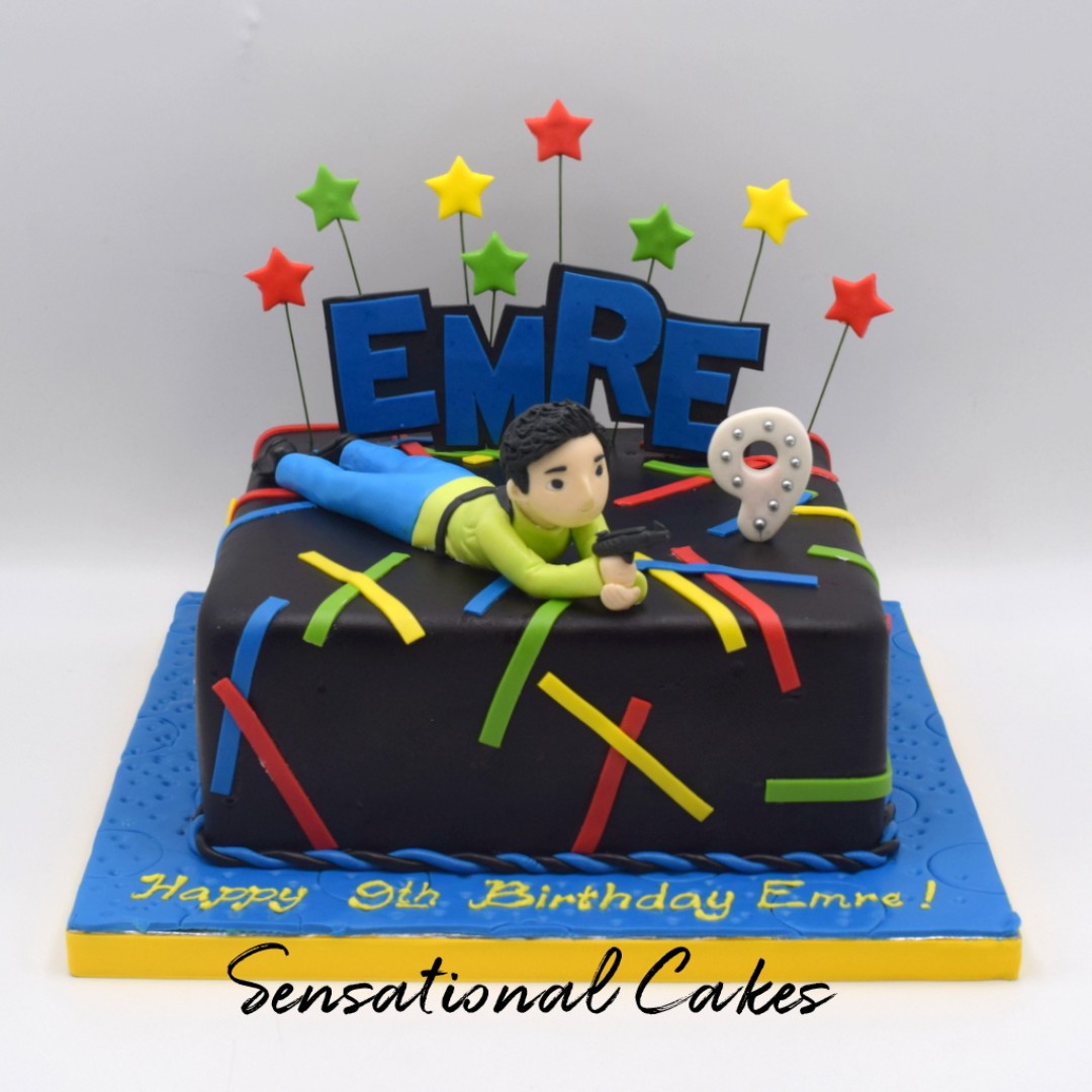 Laser Game 3d Customized Birthday Boy Birthday Cake Singaporecake