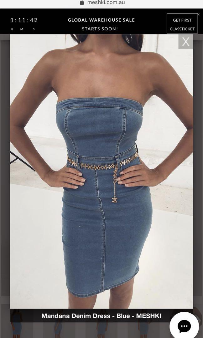 meshki denim dress