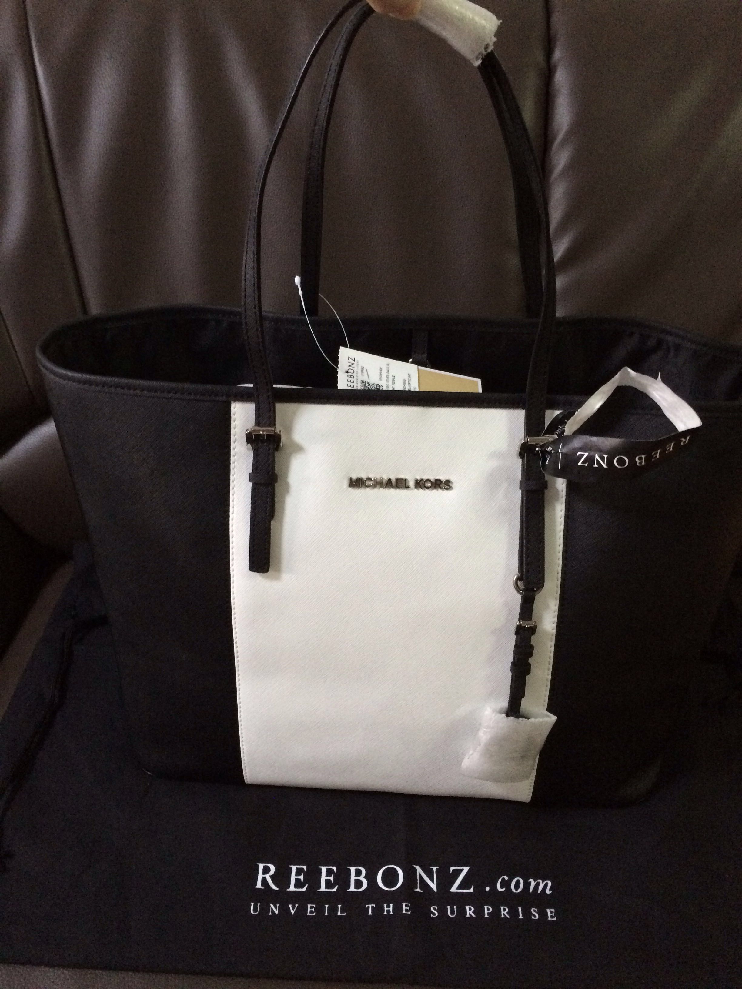 michael kors center stripe purse