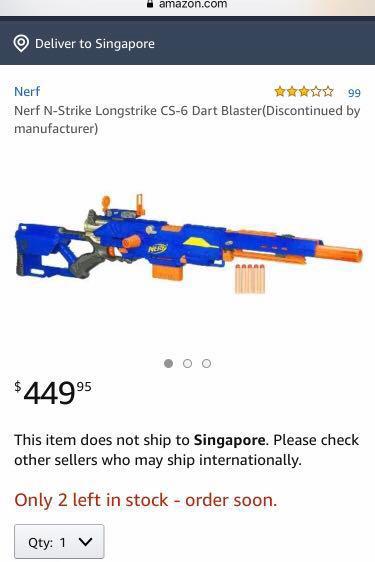 Nerf N-Strike Longstrike CS-6 Dart Blaster (Discontinued by