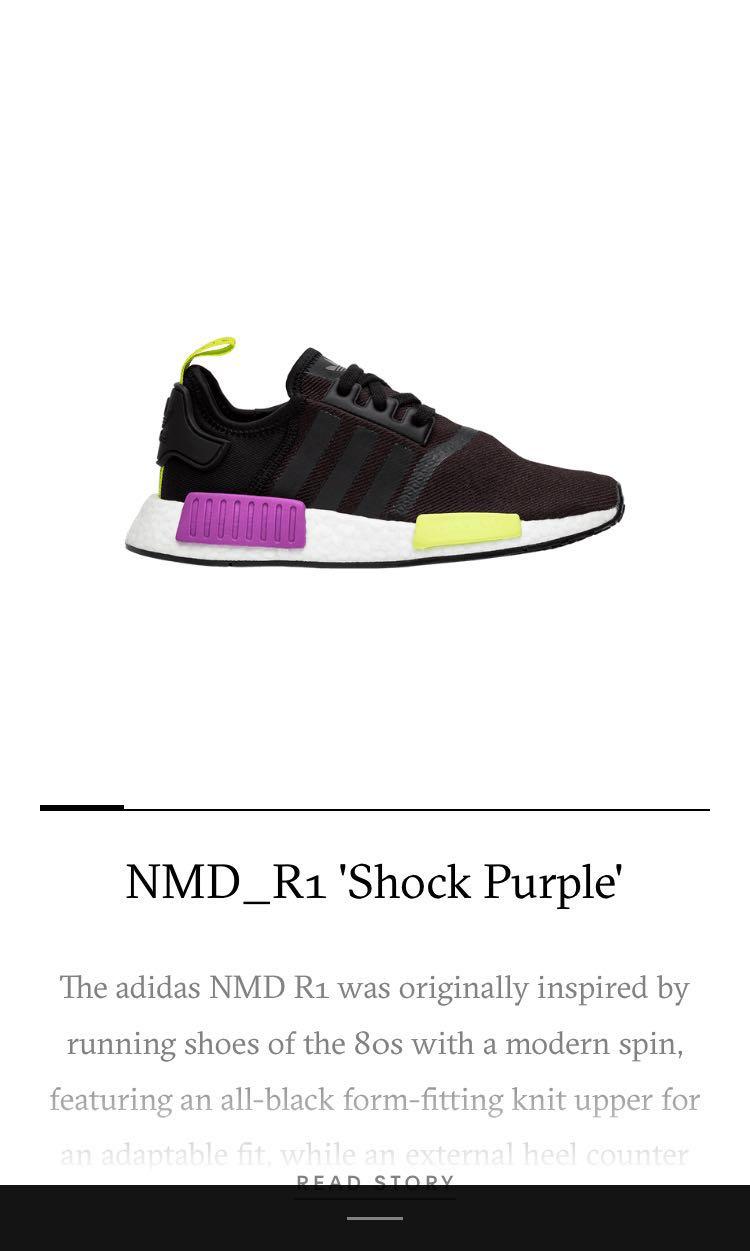 Shock purple nmd on sale