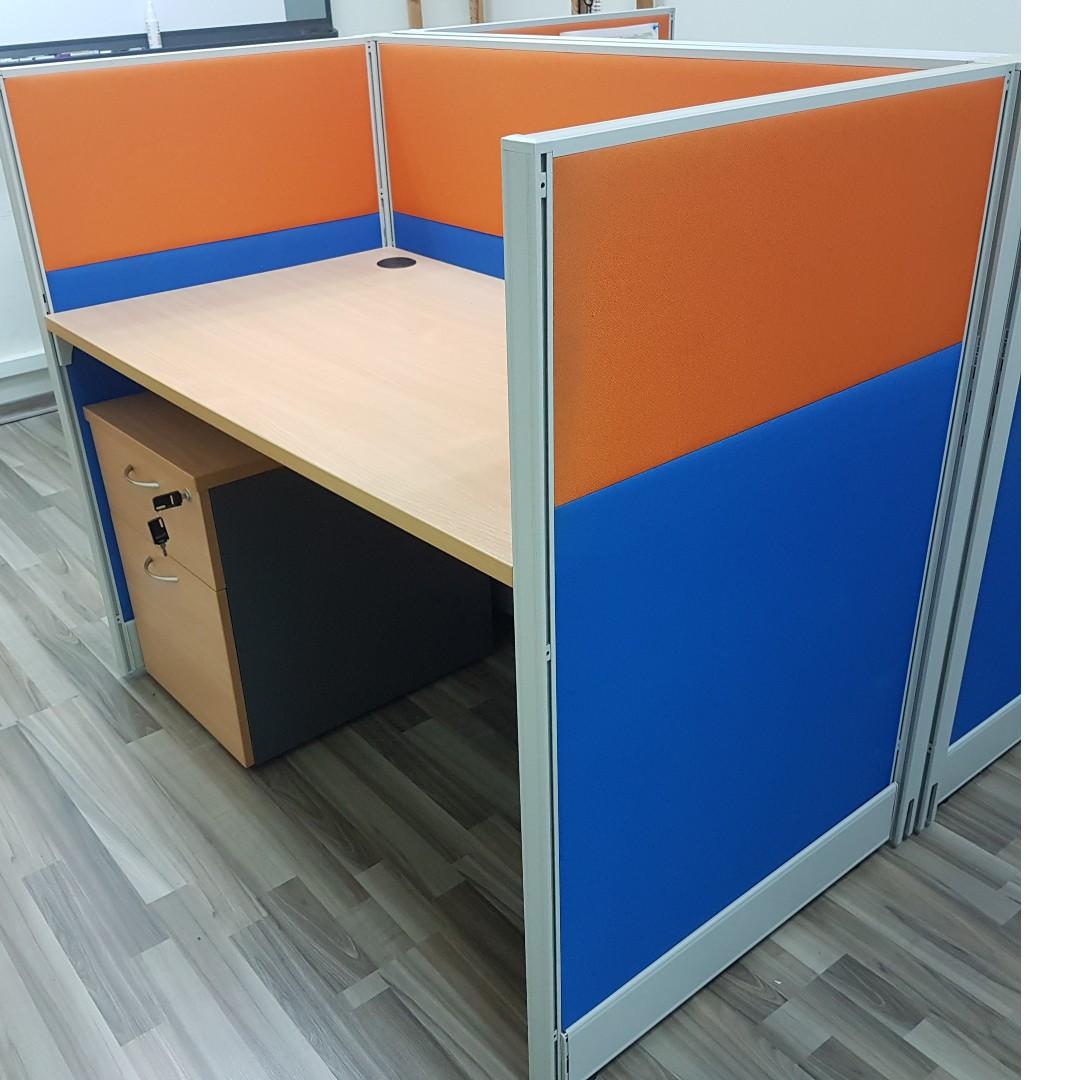 Office Partition System Furniture Like New Furniture Tables Chairs On Carousell