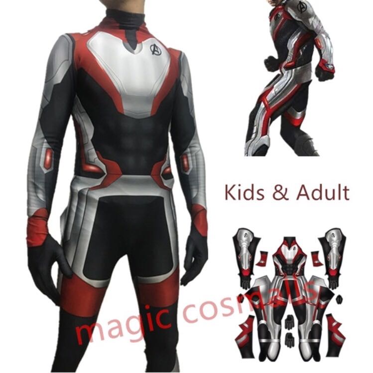 Po Unisex Marvel Avengers Endgame Quantum Suit Advance Tech Cosplay Entertainment J Pop On Carousell