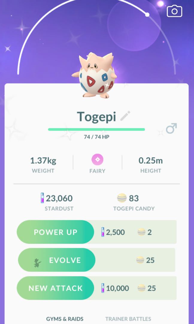 Pokemon Go Shiny Togepi Trade Toys Games Video Gaming In Game Products On Carousell