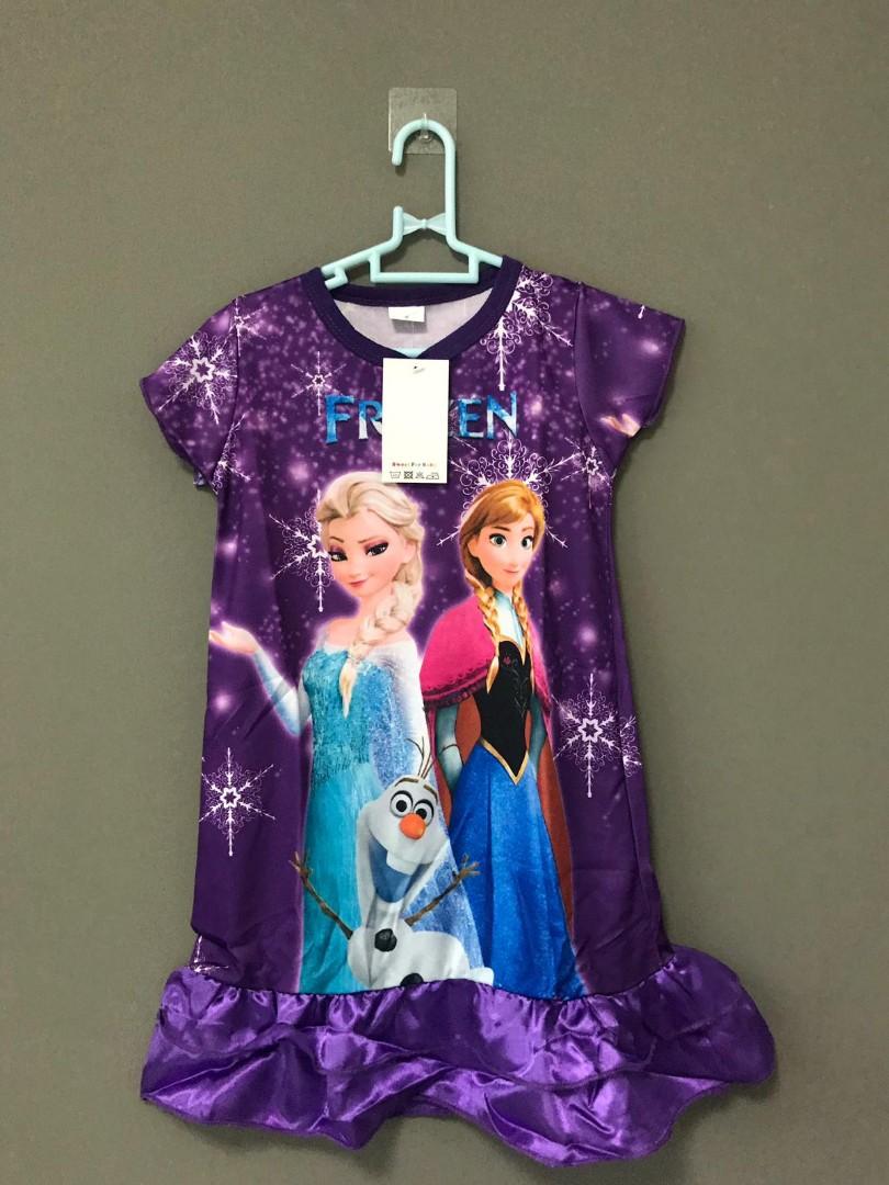 Purple Frozen Elsa Dress Babies Kids Girls Apparel 1 To 3