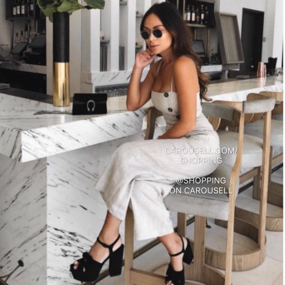 reformation linen jumpsuit