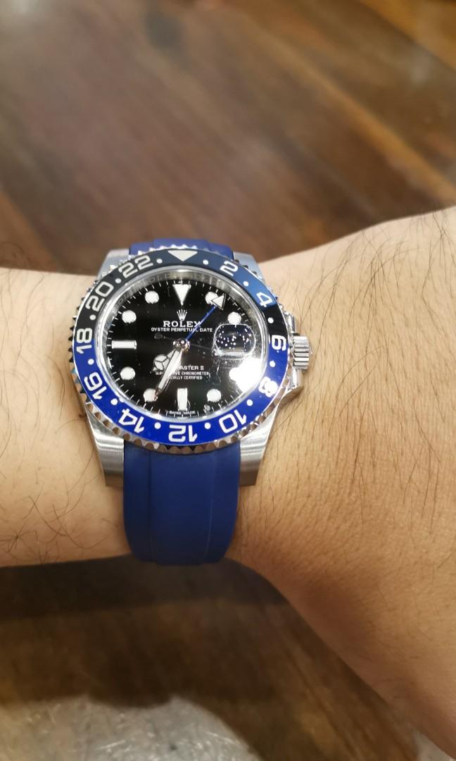 Rolex Batman Gmt Ii 116710blnr For Sale Men S Fashion Watches On Carousell