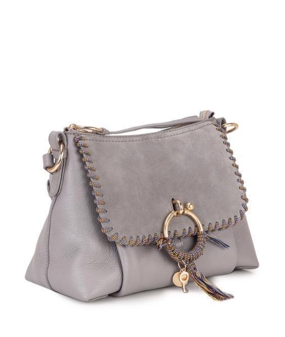 See by Chloe Small Joan in Grey with Rope Whipstitch
