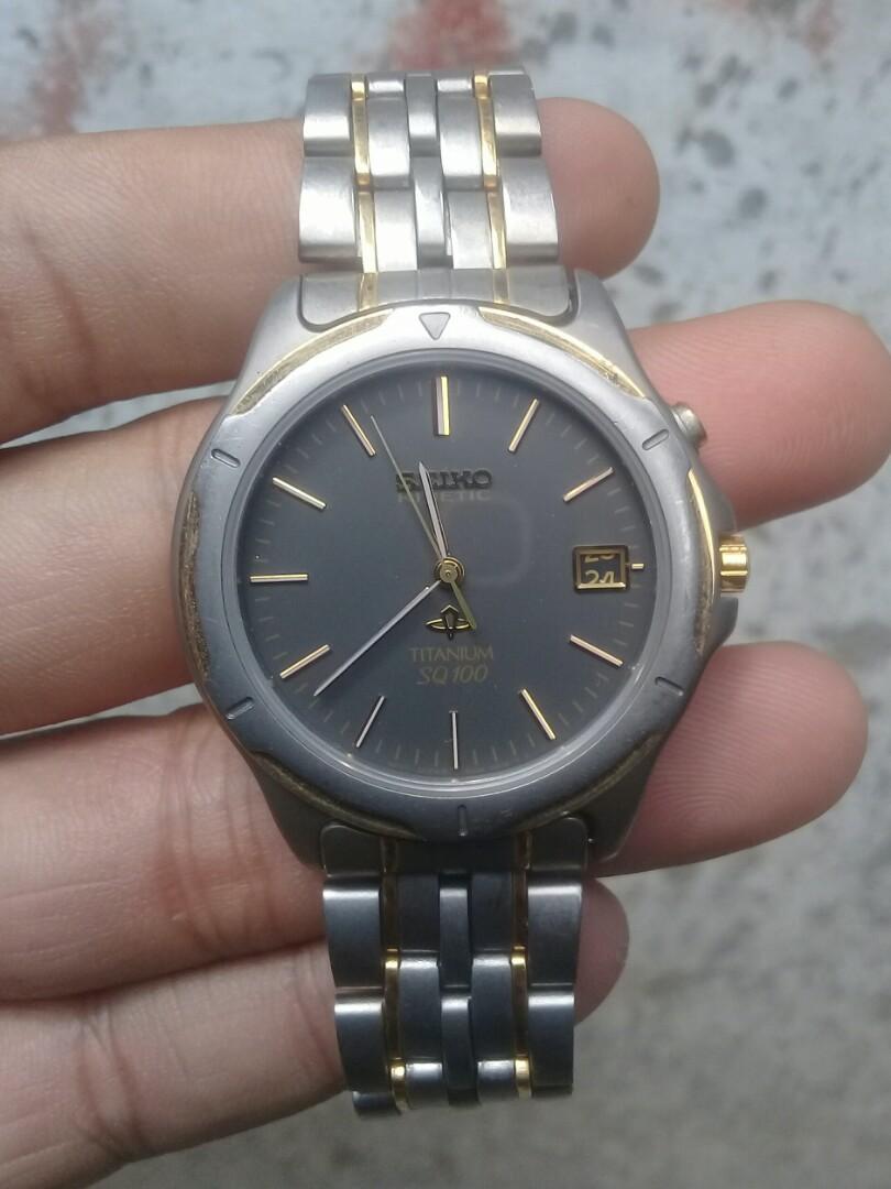 Seiko kinetic sales titanium sapphire