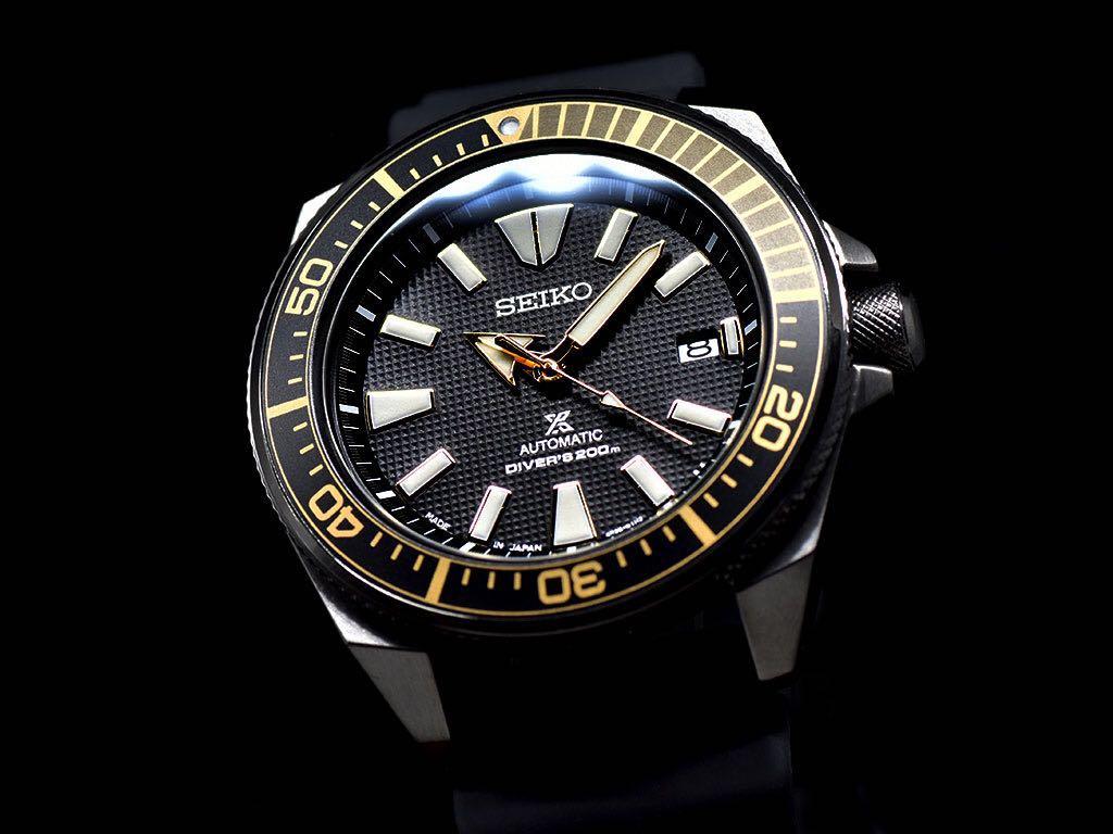 Seiko Prospex Samurai Black Ion Gold SRPB55J1 Diver 200m MADE IN JAPAN 🇯🇵  SRPB55 BRAND NEW with FREE DELIVERY 📦, Mobile Phones & Gadgets, Wearables  & Smart Watches on Carousell